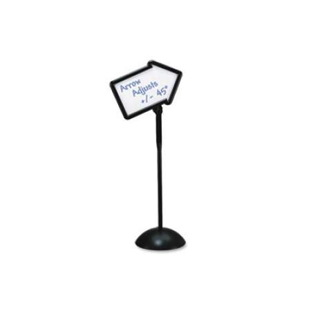 Safco Double-Sided Arrow Sign, Dry Erase Magnetic Steel, 25 1/2 x 17 3/4, Black Frame (4173BL)
