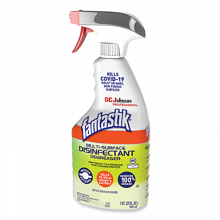 Multi-Surface Disinfectant Degreaser, Herbal Scent, 32 oz Spray Bottle, 8/Carton (311836)