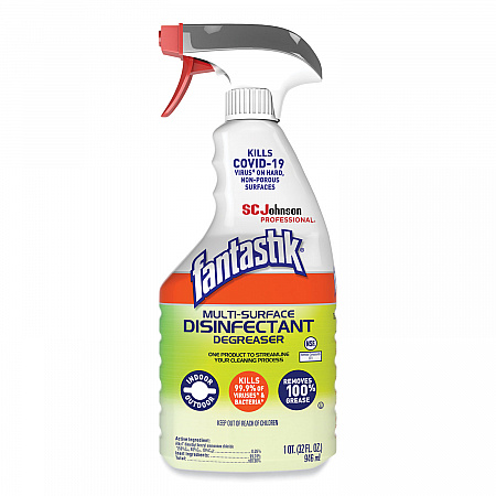 Multi-Surface Disinfectant Degreaser, Herbal Scent, 32 oz Spray Bottle, 8/Carton (311836)