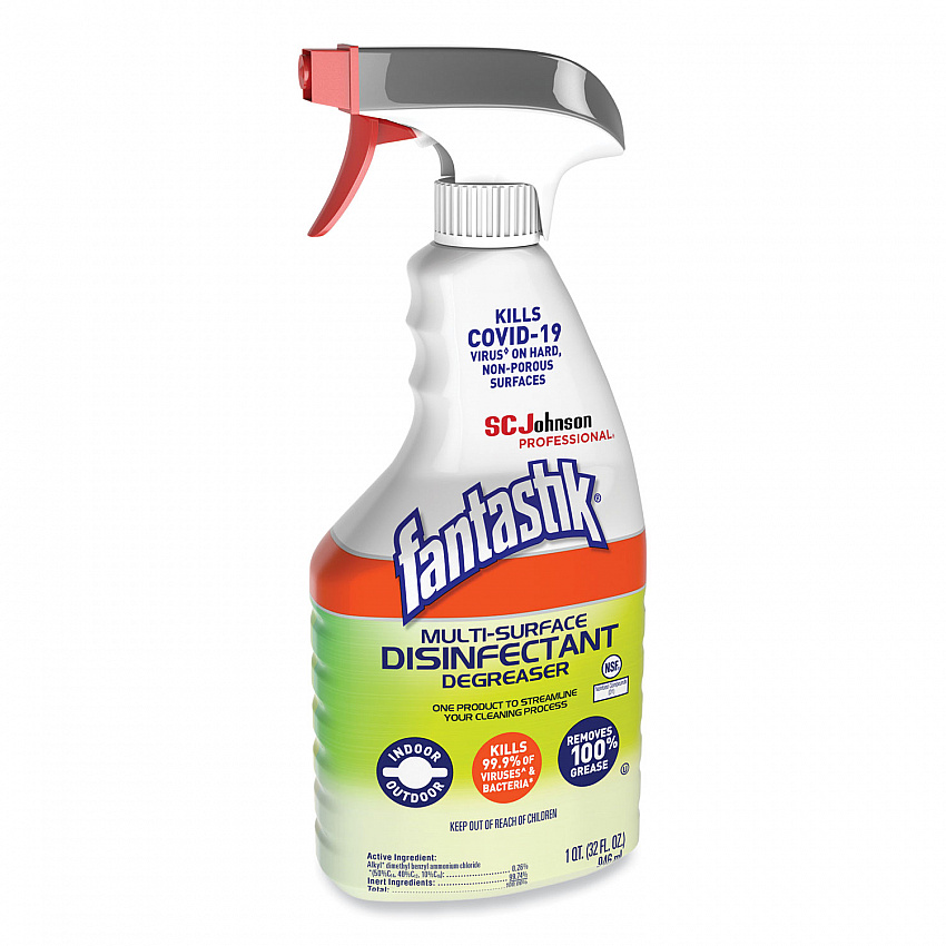 Multi-Surface Disinfectant Degreaser, Herbal Scent, 32 oz Spray Bottle, 8/Carton (311836)