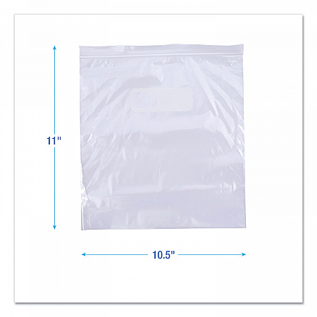 Reclosable Freezer Storage Bags, 1 gal, 10.5