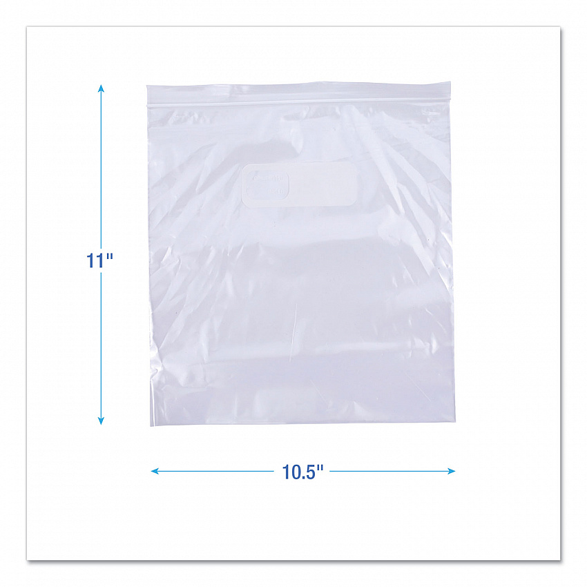 Reclosable Freezer Storage Bags, 1 gal, 10.5" x 11", Clear, 250/Box (1GALFZRBAG)