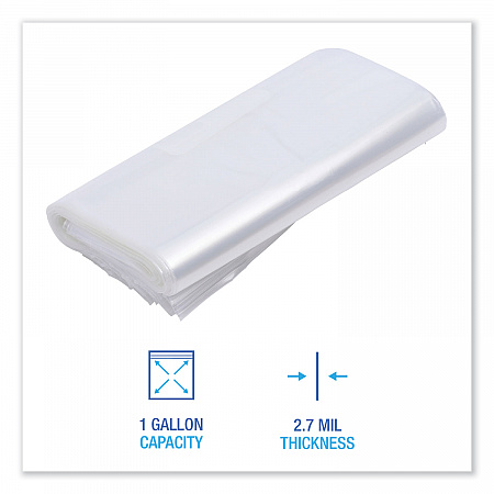 Reclosable Freezer Storage Bags, 1 gal, 10.5