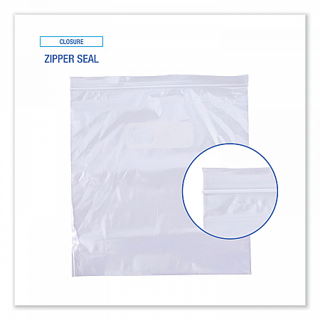 Reclosable Freezer Storage Bags, 1 gal, 10.5