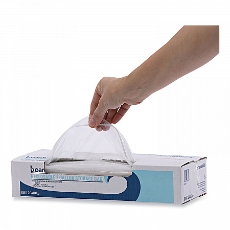 Reclosable Food Storage Bags, 2 Gallon, 13