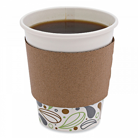 Cup Sleeves, Fits 10 oz to 20 oz Hot Cups, Kraft, 1,200/Carton (1020SLEEVE)