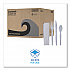 Four-Piece Cutlery Kit, Heavyweight, Fork/Knife/Napkin/Spoon, Plastic, White, 250/Carton (FKTNHWPSWH)