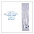 Six-Piece Cutlery Kit, Heavyweight, Fork/Knife/Napkin/Pepper/Salt/Spoon, Plastic, White, 250/Carton (FKTNSHWPSWH)