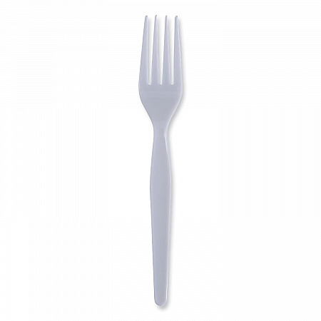 Heavyweight Polystyrene Cutlery, Fork, Plastic, White, 1,000/Carton (FORKHW)