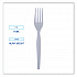 Heavyweight Polystyrene Cutlery, Fork, Plastic, White, 1,000/Carton (FORKHW)