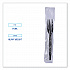 Heavyweight Wrapped Polystyrene Cutlery, Fork, Plastic, Black, 1,000/Carton (FORKHWPSBIW)