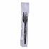 Heavyweight Wrapped Polystyrene Cutlery, Fork, Plastic, Black, 1,000/Carton (FORKHWPSBIW)