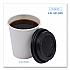 Hot Cup Lids, Fits 8 oz Hot Cup, Plastic, Black, 1,000/Carton (HOTBL8)