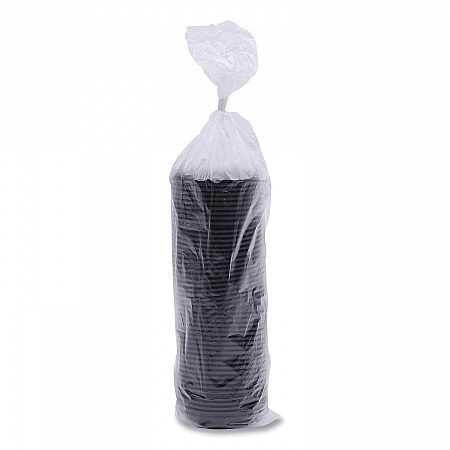 Hot Cup Lids, Fits 8 oz Hot Cup, Plastic, Black, 1,000/Carton (HOTBL8)