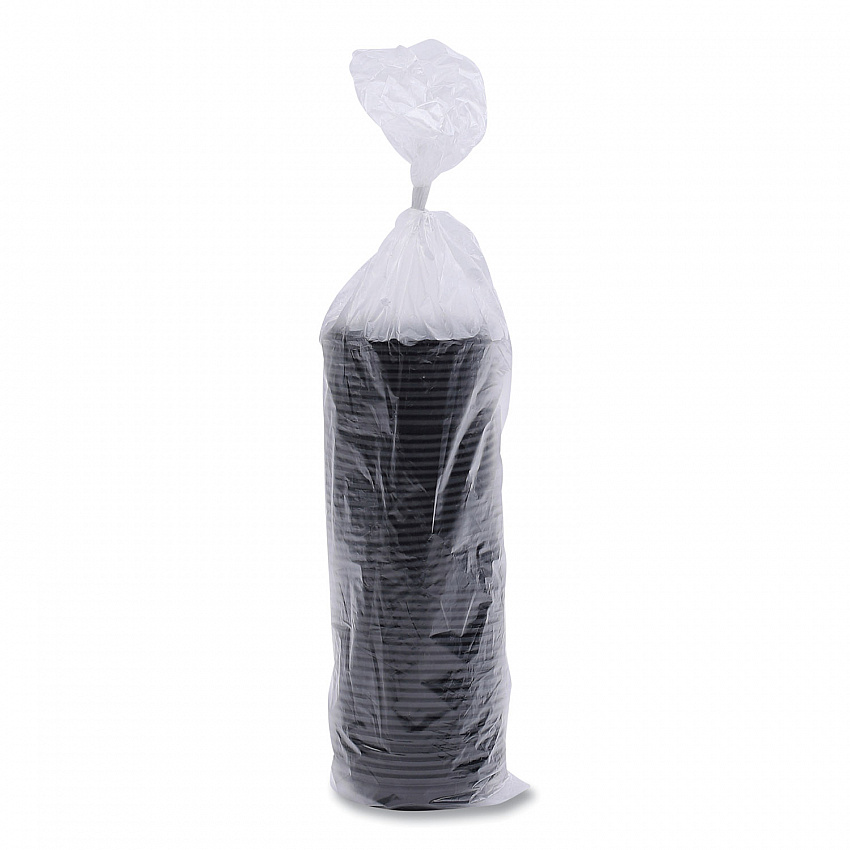 Hot Cup Lids, Fits 8 oz Hot Cup, Plastic, Black, 1,000/Carton (HOTBL8)