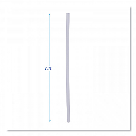 Jumbo Straws, Unwrapped, 7.75