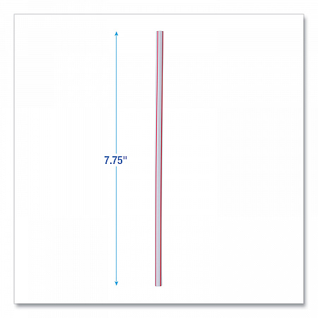 Wrapped Jumbo Straws, 7.75