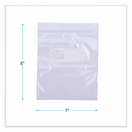 Reclosable Food Storage Bags, Quart, 7