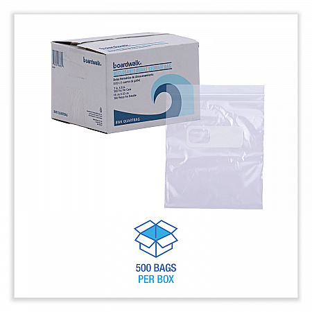 Reclosable Food Storage Bags, Quart, 7