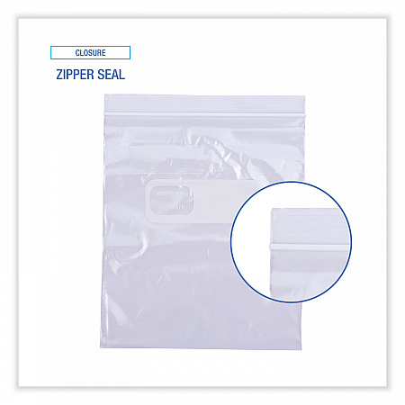 Reclosable Food Storage Bags, Quart, 7
