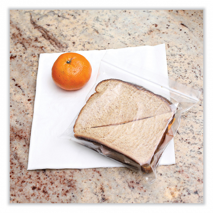 Reclosable Food Storage Bags, Sandwich, 6.5" x 5.89", Clear, 500/Box (SANDWICHBAG)