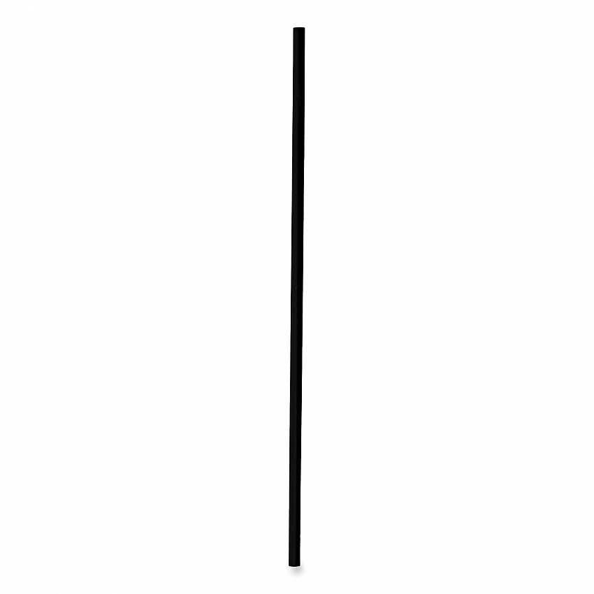 Single-Tube Stir-Straws, 5.25", Polypropylene, Black, 1,000/Pack, 10 Packs/Carton (STRU525B10)