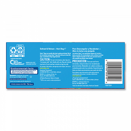 Double Zipper Storage Bags, Triple System Seal, Quart, 9.63