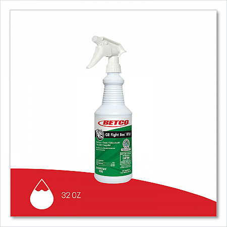 GE Fight Bac RTU Disinfectant, Fresh Scent, 32 oz Bottle, 12 Bottles/Carton (3901200)