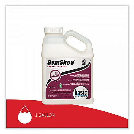 GymShoe Gloss Sport Finish, 1 gal Bottle, 4/Carton (B16774312)