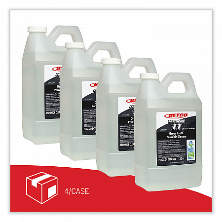 Green Earth FastDraw Peroxide Cleaner, Fresh Mint Scent, 2 L Bottle, 4/Carton (3364700)