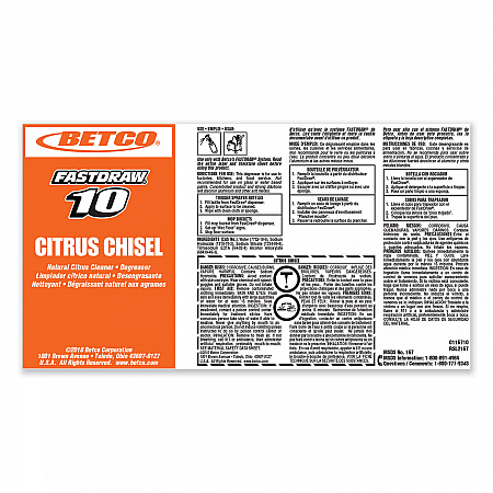 FastDraw Citrus Chisel, 2 L Bottle, 4/Carton (1674700)
