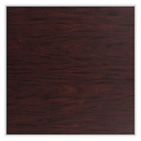 Cafe Table, 36w x 36d x 36h, Square Top/Round Base, Mahogany Top, Black Base (CT33636RC1MY)