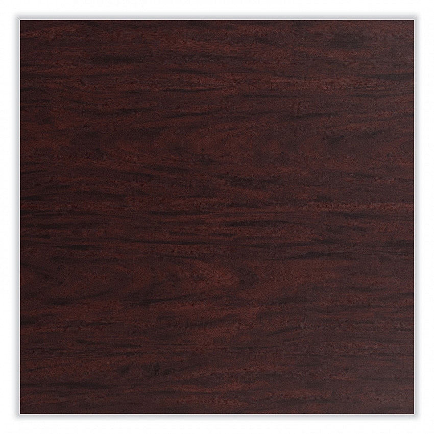 Cafe Table, 36w x 36d x 36h, Square Top/Round Base, Mahogany Top, Black Base (CT33636RC1MY)