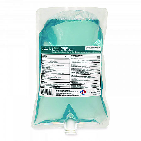 Clario C3 Advanced Alcohol Foaming Sanitizer, 1,000 mL Bag, Citrus Scent, 6/Carton (7952900)