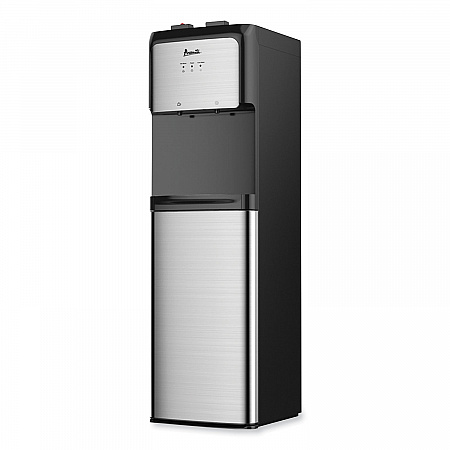 Bottom Loading Water Dispenser with UV Light, 3 gal to 5 gal, 12.25 x 14 x 41.25, Black/Stainless Steel (WDBMC810Q3S)