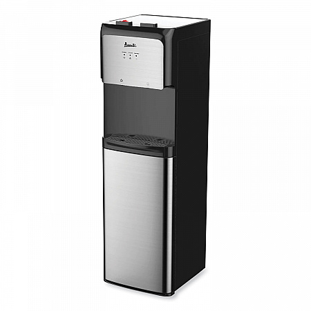 Bottom Loading Water Dispenser with UV Light, 3 gal to 5 gal, 12.25 x 14 x 41.25, Black/Stainless Steel (WDBMC810Q3S)
