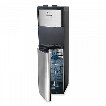 Bottom Loading Water Dispenser with UV Light, 3 gal to 5 gal, 12.25 x 14 x 41.25, Black/Stainless Steel (WDBMC810Q3S)
