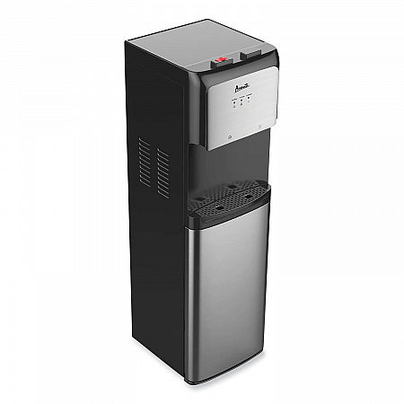 Bottom Loading Water Dispenser with UV Light, 3 gal to 5 gal, 12.25 x 14 x 41.25, Black/Stainless Steel (WDBMC810Q3S)