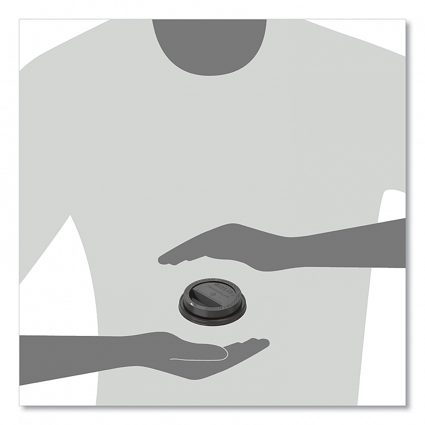 Traveler Cappuccino Style Dome Lid, Fits 10 oz Hot Cups, Plastic, Black, 1,000/Carton (TL31B2)