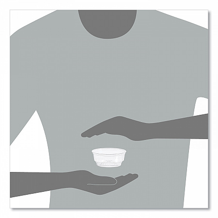 Sundae Cups, 3.5 oz, Plastic, Clear, 50/Bag, 20 Bags/Carton (SD35)