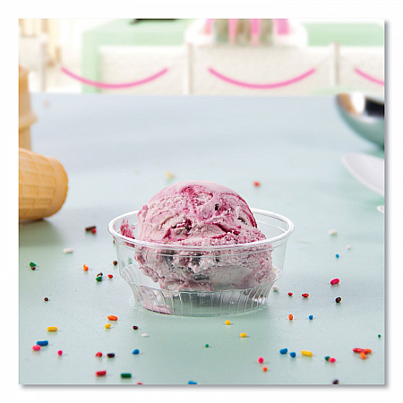Sundae Cups, 3.5 oz, Plastic, Clear, 50/Bag, 20 Bags/Carton (SD35)