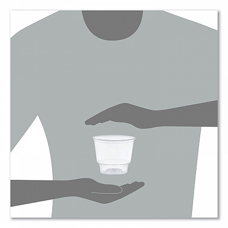 Sundae Cups, 12 oz, Plastic, Clear, 50/Bag, 20 Bags/Carton (SD12)