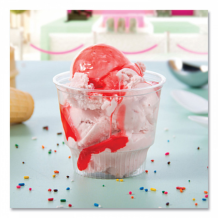 Sundae Cups, 12 oz, Plastic, Clear, 50/Bag, 20 Bags/Carton (SD12)