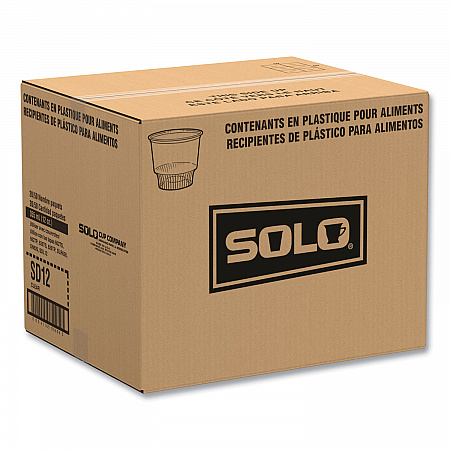 Sundae Cups, 12 oz, Plastic, Clear, 50/Bag, 20 Bags/Carton (SD12)