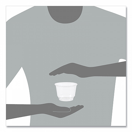 Sundae Cups, 8 oz, Plastic, Clear, 50/Bag, 20 Bags/Carton (SD8)