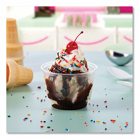 Sundae Cups, 8 oz, Plastic, Clear, 50/Bag, 20 Bags/Carton (SD8)