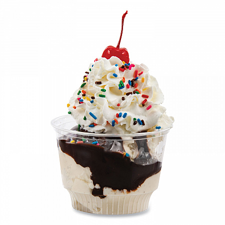 Sundae Cups, 8 oz, Plastic, Clear, 50/Bag, 20 Bags/Carton (SD8)