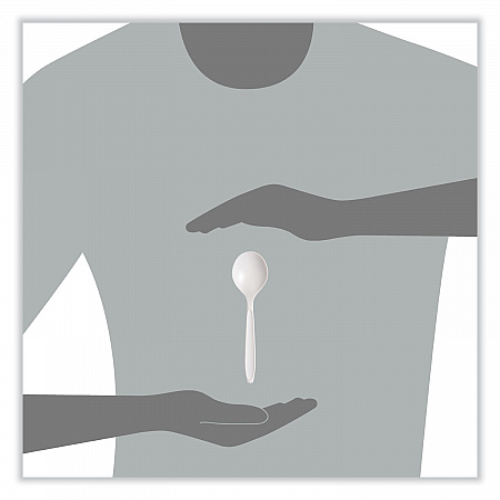 Reliance Mediumweight Cutlery, Soup Spoon, Plastic, White, 1,000/Carton (RSWS)