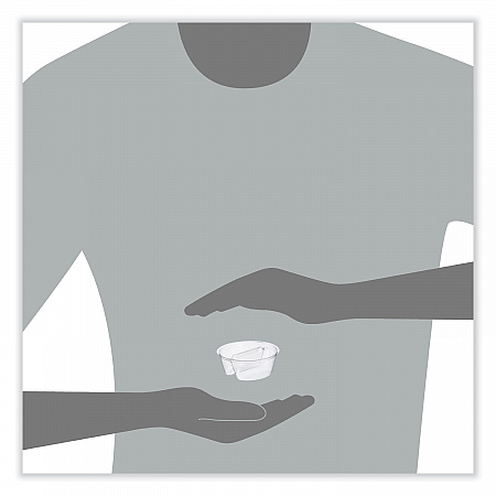 Plastic Cup Insert, 3.5 oz, 3.6