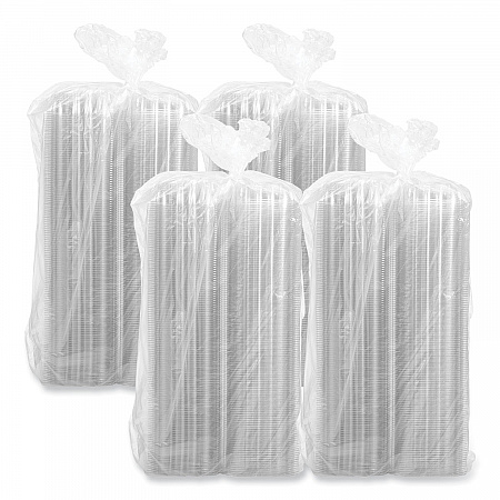 ClearSeal Hinged-Lid Plastic Containers, 5.86 x 3.11, Clear, Plastic, 500/Carton (PET57PST1)